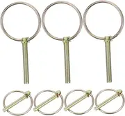 ORFOFE Sturdy Lynch Pin Assortment Kit 8pcs Lynch Pin Rings for Cars Trucks Trailers Mowers