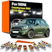 14Pcs Car Bulbs LED Interior Map Dome Foot Light Kit, For MINI Countryman R60 2010-2013 2014 2015 2016 Sun Visor Lamp