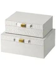 R16 Set of 2 Snakeskin Boxes