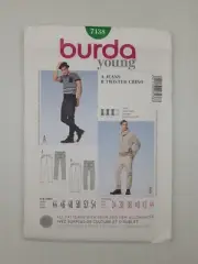 Burda Sewing Pattern 7138 Men's Jeans Pattern Size US 34-44 EUR 44-54 NEW
