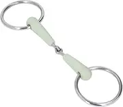 Horse Bit, Practical Stainless Steel and HDPE Snaffle Bits for Horses, Smooth Bits for Horses Keep The Horses from Biting