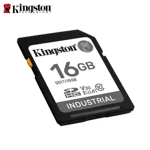 金士頓 Kingston Industrial 工業級 SDHC 記憶卡 16G 高耐用 A1 U3 V30 大卡