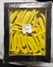 Vintage Lot Of 25 plastic paperclips / page placeholders / bookmarks / 2" / New!