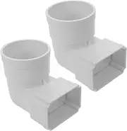 Drainage Extension 2pcs Gutter Adapter Rain Chains Gutter Adapter Plastic Easy to Install