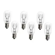 6 Pack 15 Watt E12 Socket Salt Lamp 15.0 E12 Socket Incandescent Bulbs