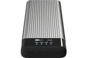 Hyper HyperJuice HJ245B Power Bank - For iPhone, MacBook, Drone - 2 x Type-C 100W, 2 x Type-C 65W - 27000 mAh - 4 x USB