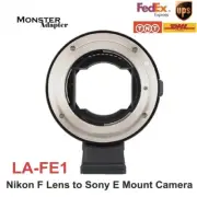 DHL MonsterAdapter LA-FE1 Auto Focus for Nikon DSLR Lens to Sony FE A7R4 Camera