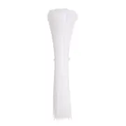 100pcs Cable Zip Ties, Plastic Ties Wraps, 6" / 150mm Self-Locking Tie, White