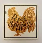 NEW!~Primitive Wood Magnet Sign~Rise And Sparkle Rooster ~Primitives By Kathy