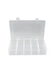 Plastic Tackle Box Organizer Transparent Container for Fishing Gear and More