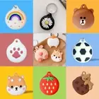 For Apple AirTag Case Silicone Cartoon Protective Cover Tracker Air Tag Keychain