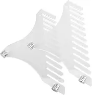 EXQUIMEUBLE 1 Pair Vinyl Record Display Rack Clear Acrylic Wall Mounted Holder for CD Collection Easy Installation Versatile Storage for Vinyl Records Photos Magazines for Music Lovers Home