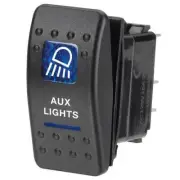 Narva 63144BL "12 Volt Illuminated Off/On Sealed Rocker Switch with ""Aux Lig...