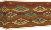 Print Lamp Shade Southwest Sienna Large 8/17x8/17x10 Spider with Harp and Finial