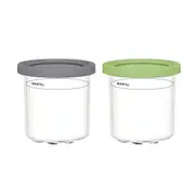 1 or 2 Pieces Ice Cream Tin Container Storage Box for Ice Cream Making Home