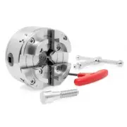 WEN Lathe Set 3.75 Inch Versatile 4 Jaw Self Centering Keyed Chuck Power Tool