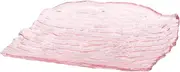 PartyKindom 1pc Bark Pattern Glass Dessert Plate Multi Functional Serving Plate for Appetizers Sweets and Pastries Dinnerware for Weddings and Gatherings