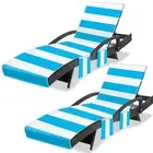 Lounge Chair Towel Cover, Chaise Lounge Cover (Pack of 2), Beach Chair Covers...
