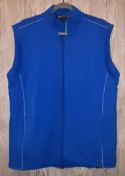 APTUS GOLF TECH Interval Blue Mica Full Zip S/L Vest Jacket NEW Mens Sz L