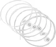 GREENADSCAPE 6Pcs Silver Plated Copper Acoustic Guitar Strings Replacement Guitar Strings Durable Easy to Install for Musicians and Beginners