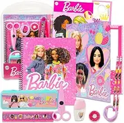 Barbie School Supplies Set - Stationery Bundle with Pencil Case, Pencils, Erasers, Tattoos, Notebook, More | Barbie School Supplies for Girls