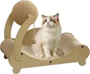 Krmoau Multipurpose Cat Scratching Post, Cat Scratching Bed with Scratching Ball is a Cat Toy, Cat Scratching Post for House Cats, Cat Scratching Couch Sofa Bed