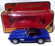 Kar Matchbox - 1989 Yesteryear - Y-21 * 1957 BMW 507 - Blue with Black Roof