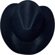 [YiyiLai] Cowboy Hat Women Men Wide Brim Wool Felt Cowgirl Hats Jazz For Wild Western Outback Gambler Costume