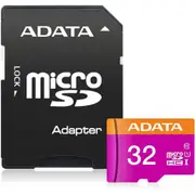 ADATA AUSDH32GUICL10-RA1 Premier MicroSDHC Memory Card - 32GB Includes Adapter - UHS-I [AUSDH32GUICL10-RA1]