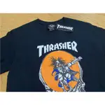 THRASHER SKATE OUTLAW 美版 法外狂徒滑板卡通短袖T恤802