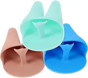 ASAKKURA Facial Cleansing Brush Set Silicone Bristles Makeup Brush Cleaner Deep Pore Cleansing Exfoliating Face Scrubber Face Care