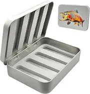 Soft Bait Organizer, Large Capacity Metal Jig Box, Fishing Storage Case, Trout Fly Storage Box, Fly Fishing Bait Organizer, Outdoor Bait Storage, Fishing Accessories Organizer, Jig Bait Storage Box