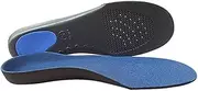 [Generic] Orthotic Arch Support Insoles for Sport Shoes and Work Boots Relieve Foot Pain Due to Flat Feet and Plantar Fasciitis (Blue, XL)