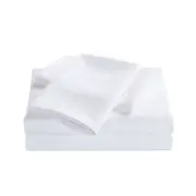 Royal Comfort Bed Sheet Set w/ 2x Pillowcases Bamboo Cooling 2000TC White