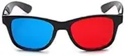 Red and Blue 3D Glasses Universal TV Movie Dimensional Video Frame 3D Glasses DVD Game Glass 3D Style Glasses for 3D Movies Games, 3D Viewing Glasses,Light Simple Design 3D Glasses Accessories