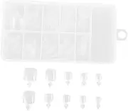 LOORGVEL 100pcs Armors for Feet Nails for Toes Toe Decorations Practice Nail Extensions Clear Nail Tips Artificial Nail Extensions Toe Nail Extensions Practice Nail Tips Transparent Plastic