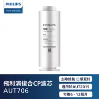 在飛比找PChome24h購物優惠-Philips 飛利浦 複合CP濾心 AUT706