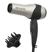 1875W Turbo Hair Dryer Ionic Ceramic Fast Drying Silver New in Box