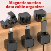 12PCS Cable Wire Cord Lead Drop Clips USB Charger Holder Tidy Desk Organiser