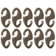 10pcs S Shaped 8 Shaped Snap Keychain Hook Clip Outdoor Molle Backpack GD