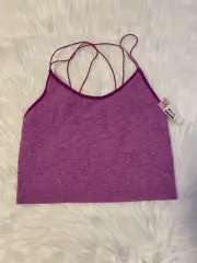 No Boundaries Bra Women’s Juniors Size Large Purple Wireless Strappy Cami