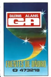 ⭕VTG card pocket calendar 1987 HERACLIO FOURNIER GALLERIES ALANIS ADVERTISING