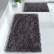 Bathroom Rugs Sets 2 Piece, Luxury Shaggy Extra Thick Bathroom Rugs, Plush