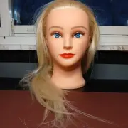 "New Cosmetology Mannequin Head 100% Like Human Hair Barber Training Super Long