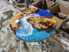 Ocean Custom Round Epoxy Resin Table,Round Epoxy Coffee Table ,Epoxy Resin table