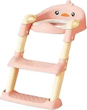 Buhygn Potty Training Seat with Step Stool,Anti-Slip Potty Seat for Kids | Ergonomic Toilet Ladder, Cute Rest Room Accessories for Bathroom, Travel, Hotel