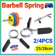 2/4x Clips Dumbbell Gym Weight Bar Collar Spring Standard Barbell Lock Clamp