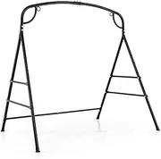 Giantex 660-Lbs Metal Hammock Stand - Heavy Duty Porch Swing Stand w/ 4 Support Bars, 2 Hanging Ways, A-Frame Hanging Stand for Lawn Garden Backyard Indoor Outdoor, Hammock Chair not Include