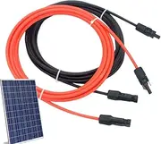 Solar Panel Extension Cable,Solar Extension Cable Wire - Stable 1M Wire with Protective Design for Car Photovoltaic Systems Home RVs Outdoor Use