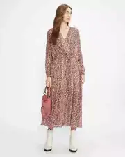 NWT Ted Baker Vallyy Draped Midi With Batwing Sleeve Dress Ted 2 / US 6